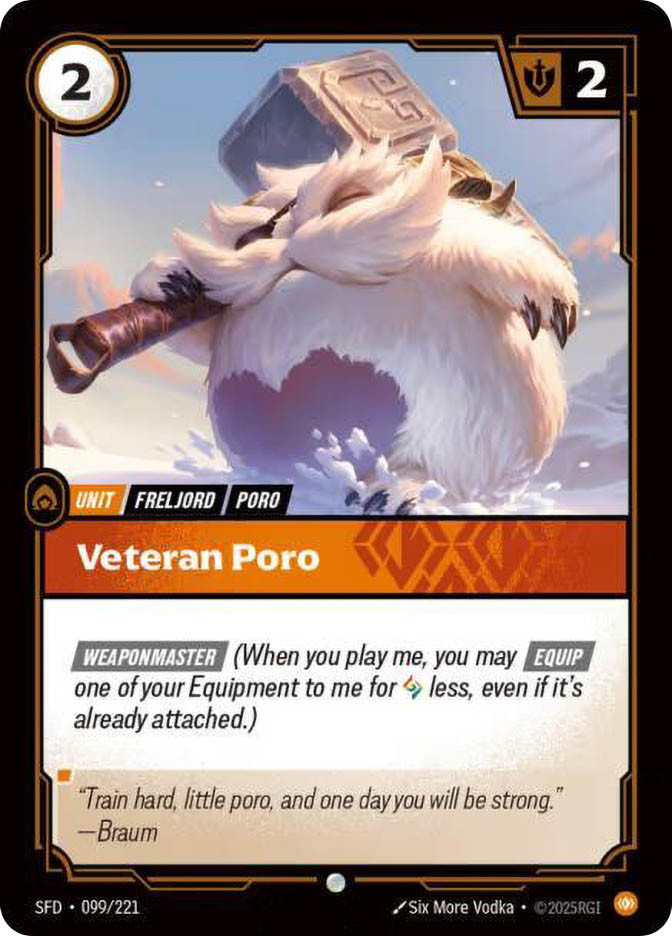 リフトバウンド　riftbound Veteran Poro Veteran Poro | Spiritforged | Star City Games