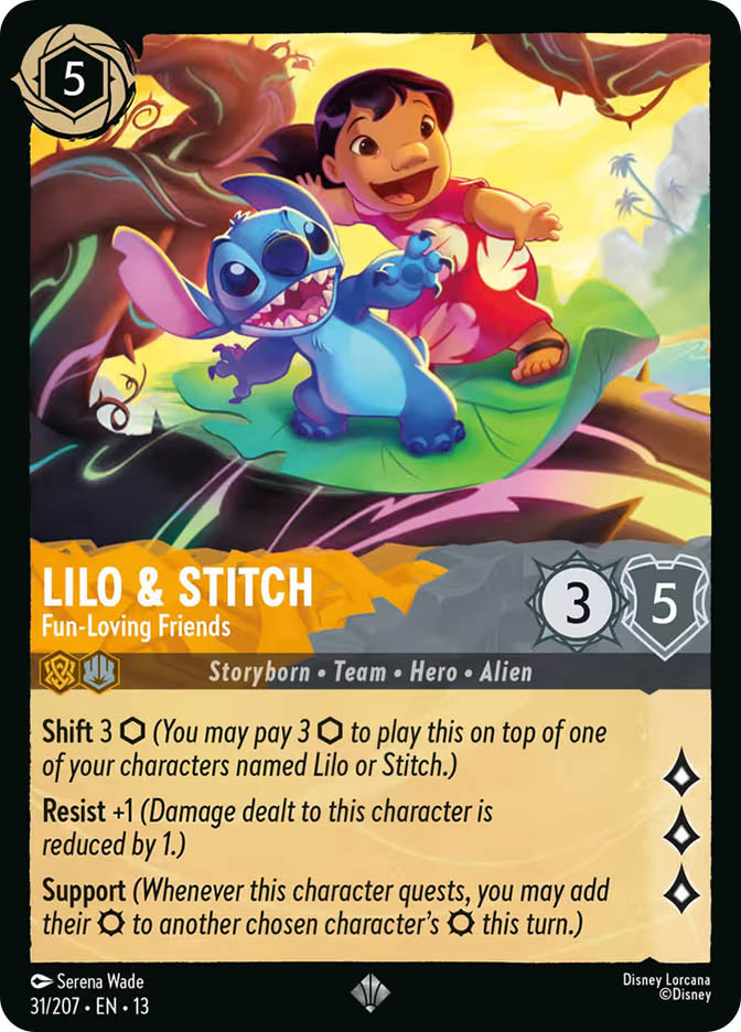 海外Stitch Team Lilo キャラクターカード Lilo & Stitch - Fun-Loving Friends | Attack of the Vine! | Star