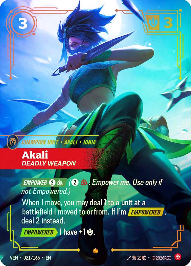 Akali - Deadly Weapon | Vendetta | Star City Games