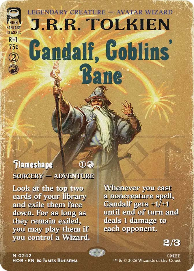明*石様 MTG Gandalf, Goblins' Bane フォイル Gandalf, Goblins' Bane // Flameshape | The Hobbit | Star City Games