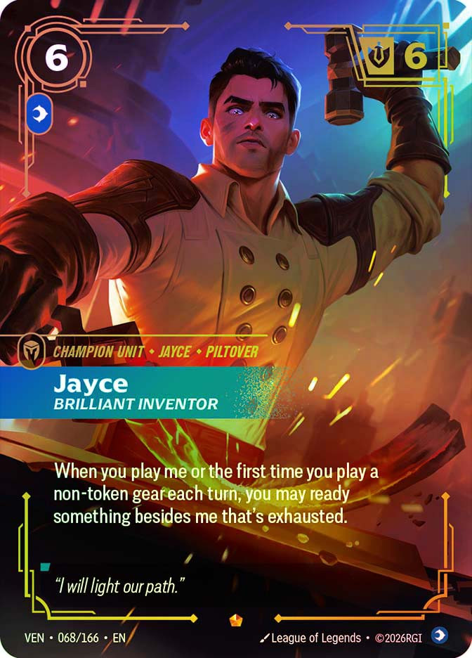 [サイン入り] Jayce VEN 194*/166 EN Jayce - Brilliant Inventor | Vendetta | Star City Games