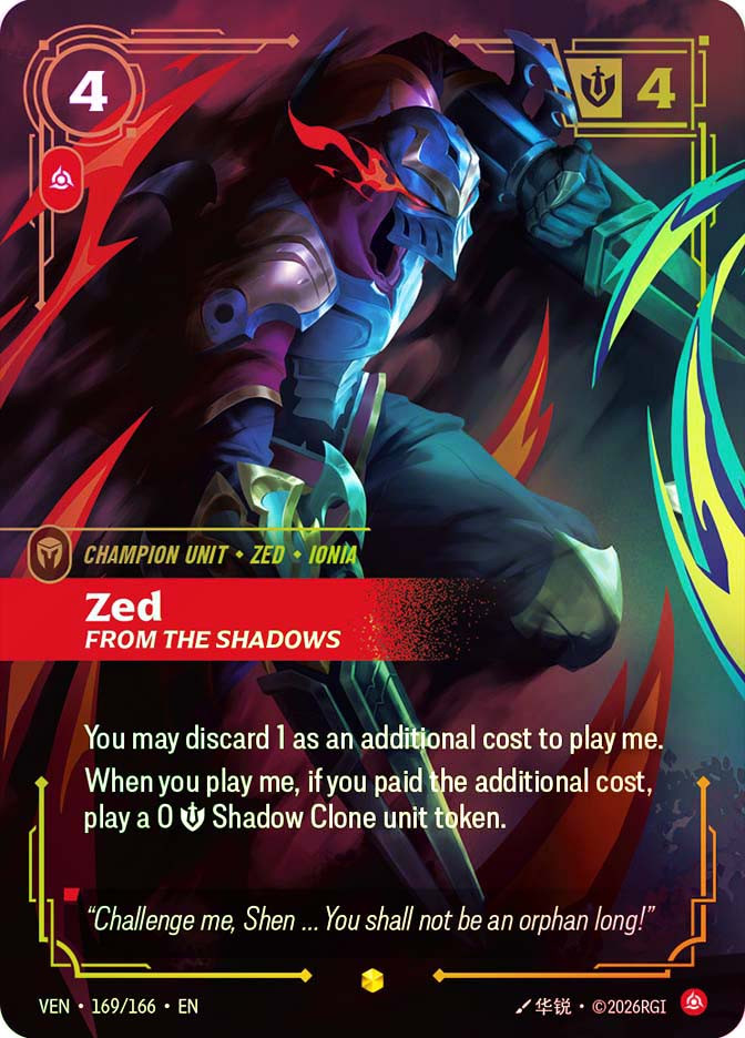 Zed - From the Shadows | Vendetta | Star City Games