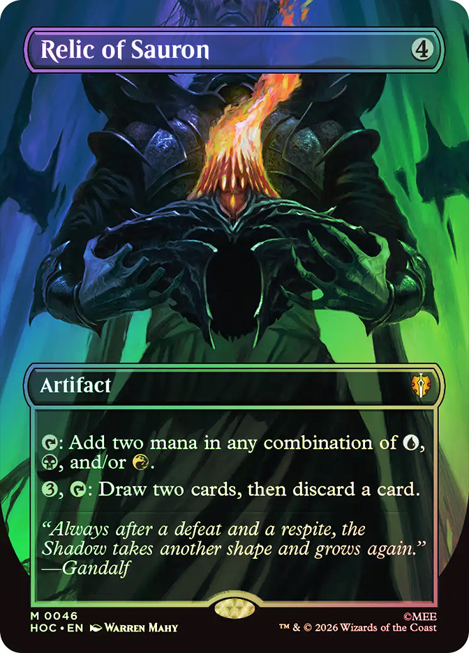 【MTG】サウロンの遺物 Relic of Sauron 英語foil Relic of Sauron | The Hobbit Commander | Star City Games