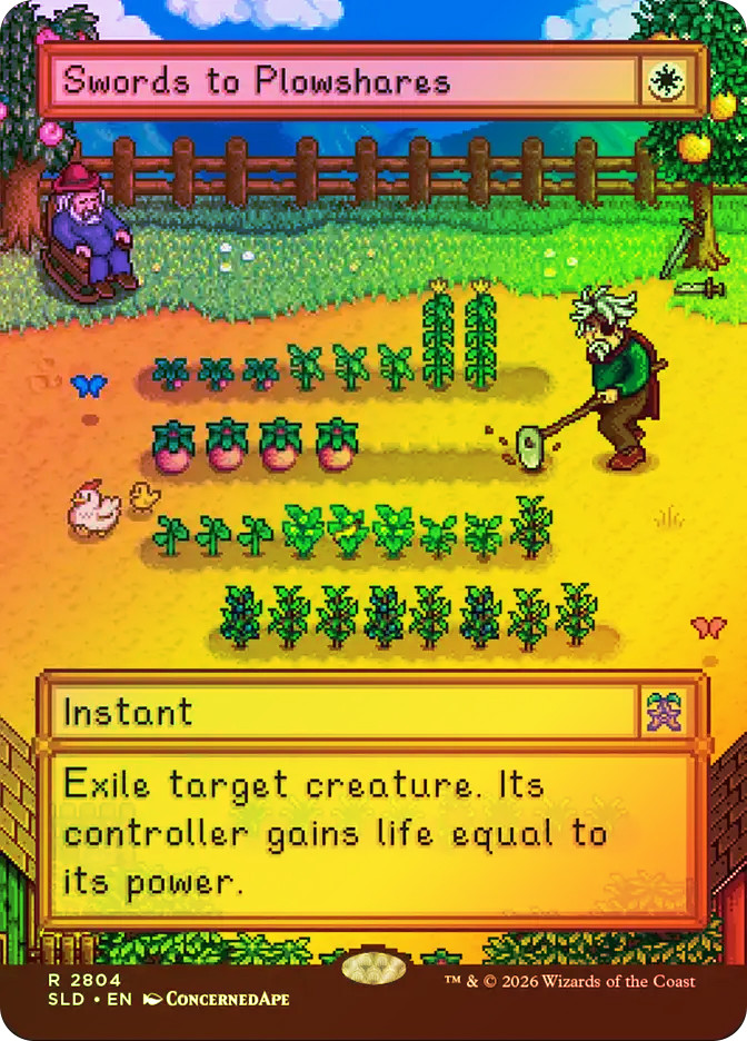 Swords to Plowshares (Stardew Valley) | Secret Lair Drop | Star Swords to Plowshares (Stardew Valley) | Secret Lair Drop | Star