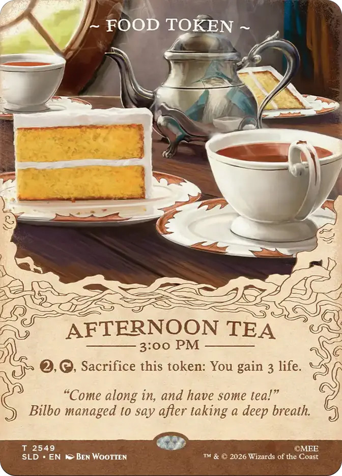 Food Token} (Afternoon Tea 3:00 PM) (The Hobbit) | Secret Lair