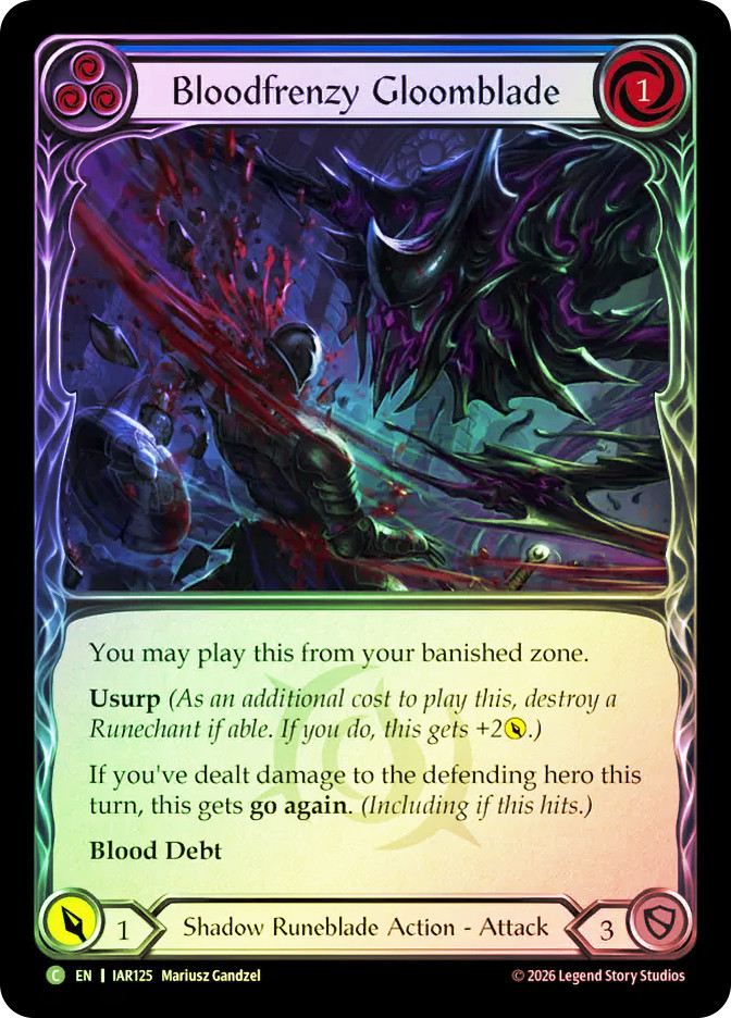 Bloodfrenzy Gloomblade (Blue) | Usurp the Shadow Throne | Star