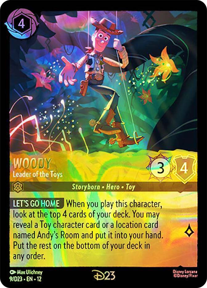 TOY woody！最終値下げ　carton カートン Woody - Leader of the Toys (D23 Expo) | Promotional Cards | Star