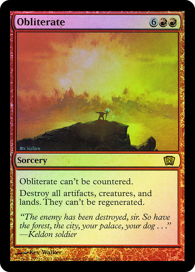 Mtg 抹消/Obliterate 英語版　foil 抹消 (Obliterate) · Eighth Edition (8ED) #204 · Scryfall Magic