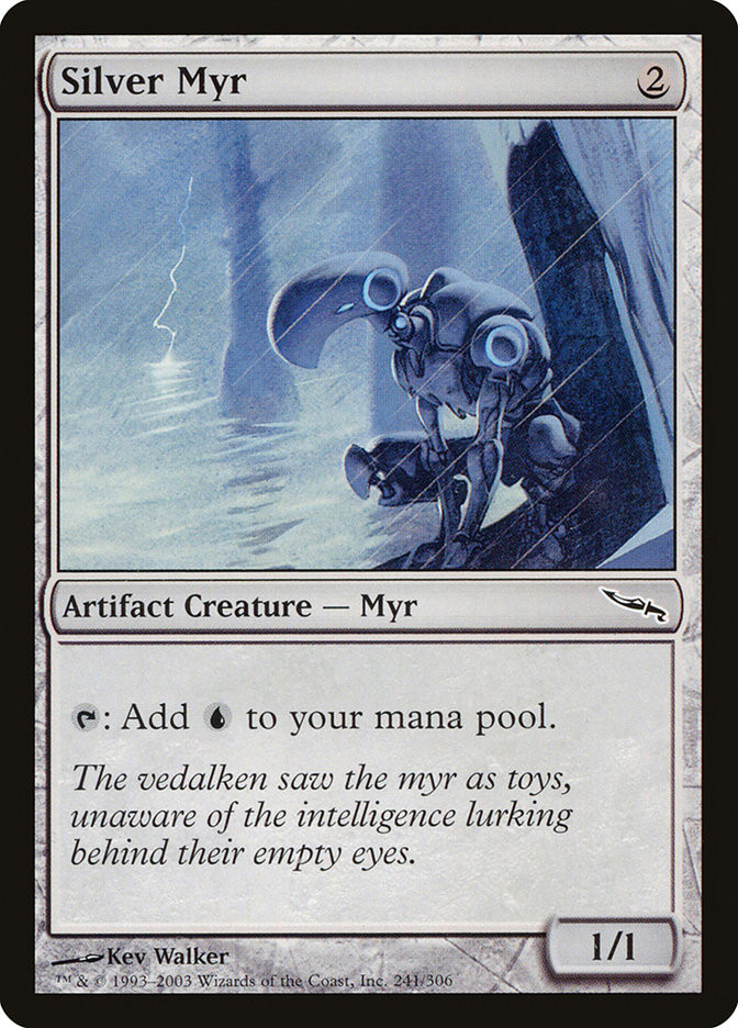 mtg all myr cards Silver | Mirrodin Search your library for any number of artifact cards MTG: Silver Myr - Scars