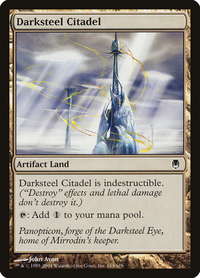 darksteel cards mtg MtG Common Foil Darksteel Citadel #164 [Moderately Played]