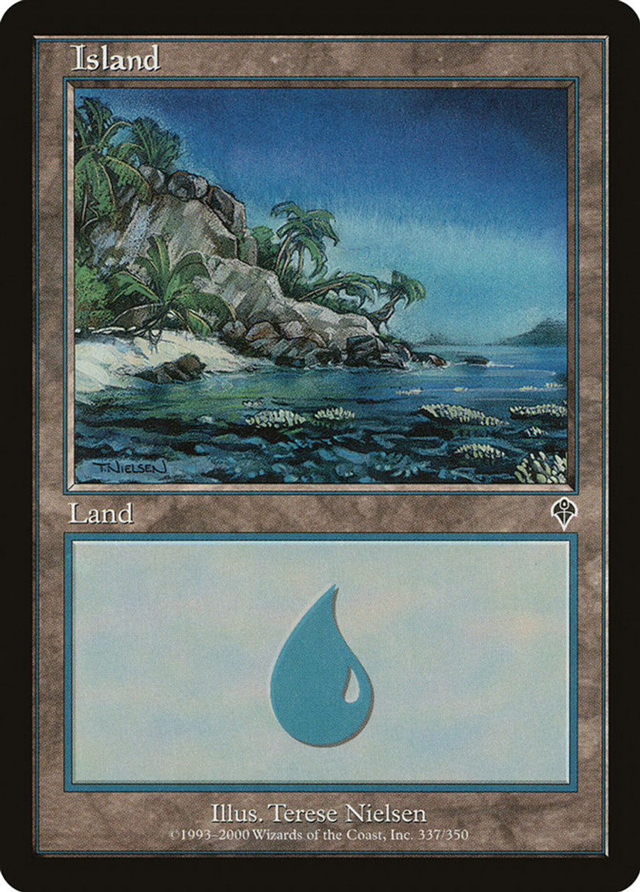 島 foil インベイジョン Terese Nielsen mtg 旧枠 INV Painted, FOIL Playable Invasion Island (German Edition