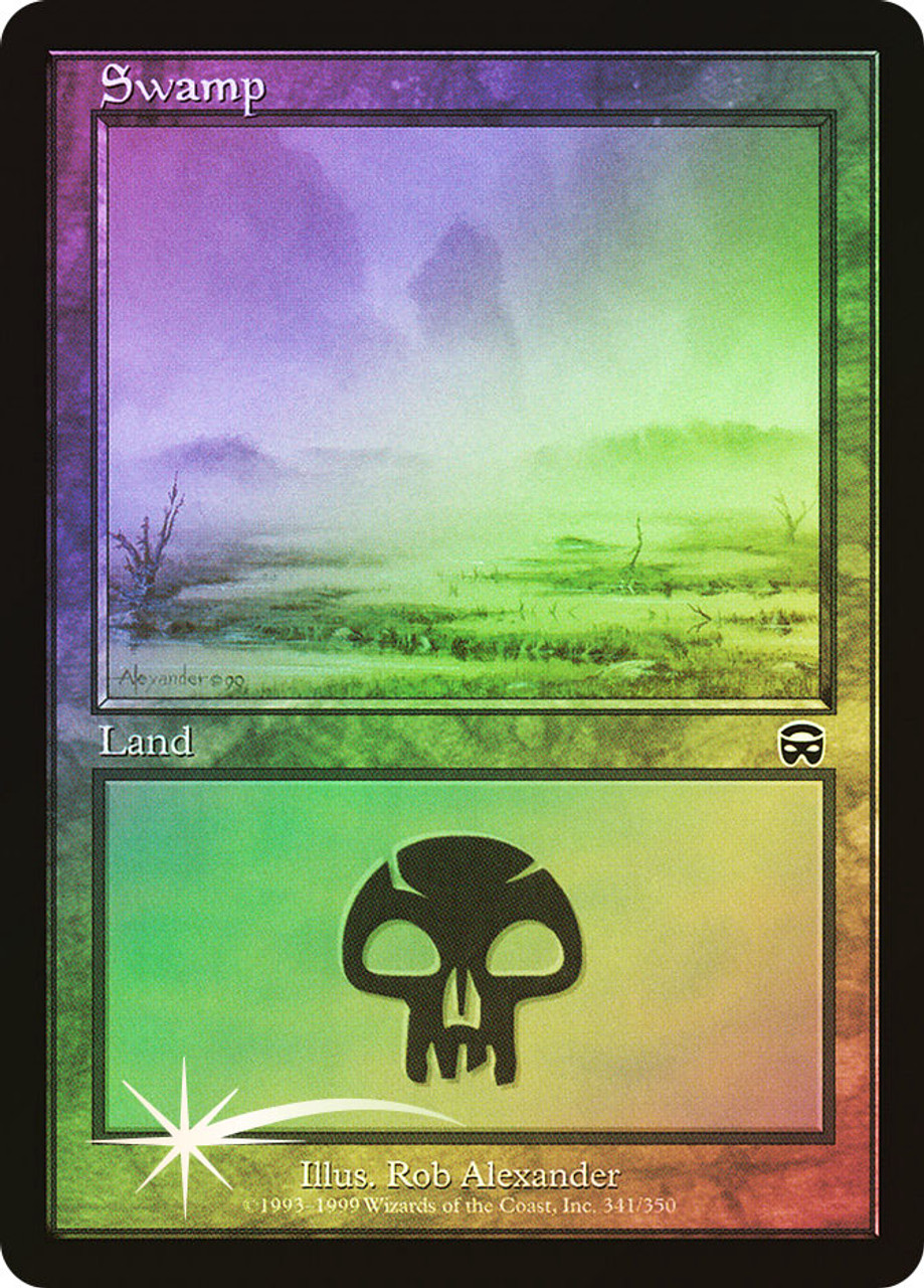MTG foil 英語版 沼 Swamp Avon 0003 SLP ① Swamp - Full Art - Unhinged - Magic: The Gathering