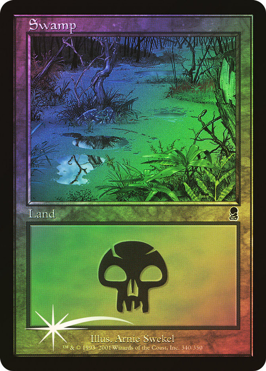 MTG foil 英語版 沼 Swamp Avon 0003 SLP ① SwampArenaUrzasSaga__97337.