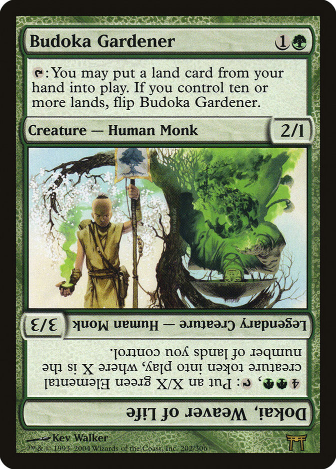 鬼武者series ビカクシダ Budoka Gardener // Dokai, Weaver of Life | Champions of Kamigawa