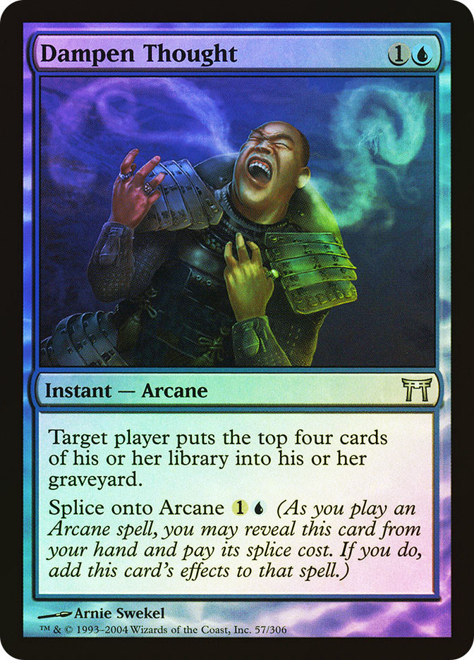 Magic The Gathering - Dampen Thought Card (39) From Modern Masters Set