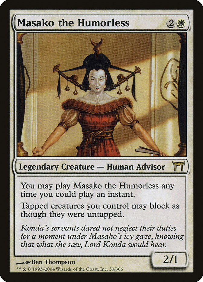 Masako the Humorless | Champions of Kamigawa | Star City Games