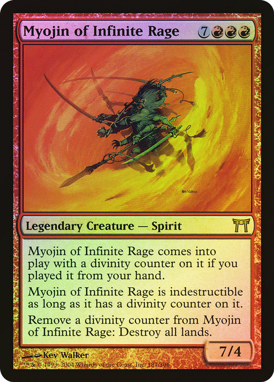 美品 foil 初版 激憤明神/Myojin of Infinite Rage Myojin of Infinite Rage | Champions of Kamigawa | Star City