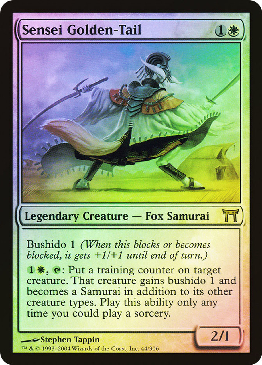 【Foil】金之尾師範/Sensei Golden-Tail日本語版 金之尾師範/Sensei Golden-Tail》[CHK] 白R | 日本最大級 MTG