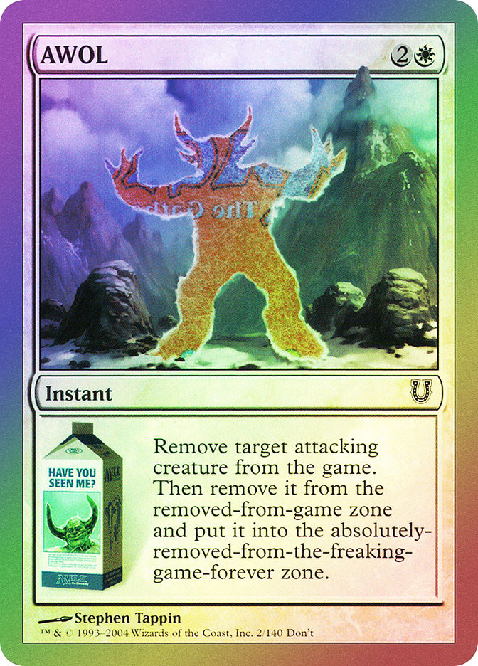 awol mtg card AWOL [Unhinged] – Card Citadel main image 1