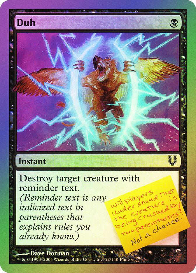 mtg unhinged all cards Spell Counter return Spell Counter from your graveyard to your hand. _____ - Unhinged - Magic: