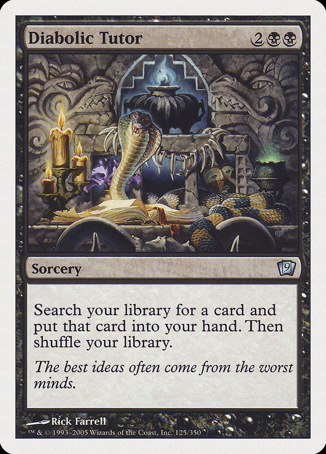 Diabolic Tutor | 9th Edition | Star City Games