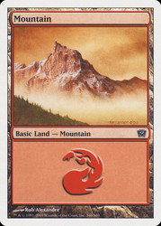 Mountain (#346)\n9th Edition\nSingle\nMagic The Gathering