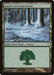 Snow-Covered Forest\nColdsnap\nSingle\nMagic The Gathering