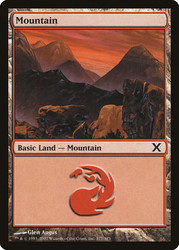 Mountain (#377)\n10th Edition\nSingle\nMagic The Gathering