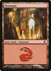Mountain (#379)\n10th Edition\nSingle\nMagic The Gathering