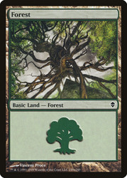 Forest (#249a) (Regular Art)\nZendikar\nSingle\nMagic The Gathering