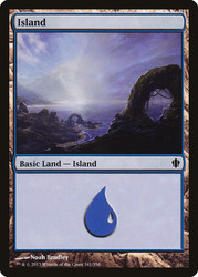 Island (#341)\nCommander: 2013 Edition\nSingle\nMagic The Gathering