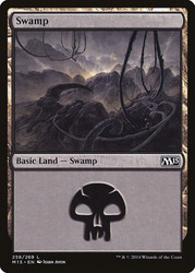 Swamp (#258)\nMagic 2015 Core Set\nSingle\nMagic The Gathering