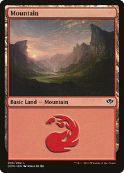 Mountain (#35)\nDuel Decks: Speed vs. Cunning\nSingle\nMagic The Gathering