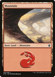 Mountain (#263)\nKhans of Tarkir\nSingle\nMagic The Gathering