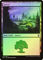 Forest (#267)\nKhans of Tarkir\nSingle\nMagic The Gathering