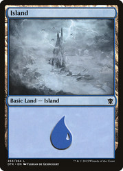 Island (#253)\nDragons of Tarkir\nSingle\nMagic The Gathering