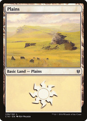 Plains (#339)\nCommander: 2016 Edition\nSingle\nMagic The Gathering