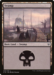 Swamp (#345)\nCommander: 2016 Edition\nSingle\nMagic The Gathering