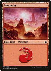 Mountain (#306)\nCommander Anthology\nSingle\nMagic The Gathering
