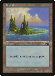 Island (#338)\nUrza's Saga\nSingle\nMagic The Gathering