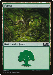 Forest (#277)\nCore Set 2019\nSingle\nMagic The Gathering
