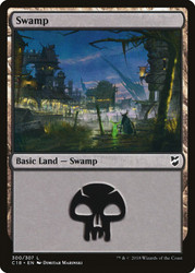 Swamp (#300)\nCommander: 2018 Edition\nSingle\nMagic The Gathering
