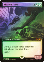 Kitchen Finks (Extended Art)\nUltimate Masters - Variants\nSingle\nMagic The Gathering