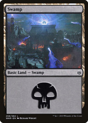 Swamp (#258)\nWar of the Spark\nSingle\nMagic The Gathering