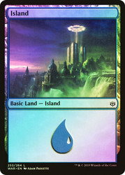 Island (#253)\nWar of the Spark\nSingle\nMagic The Gathering
