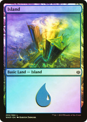 Island (#255)\nWar of the Spark\nSingle\nMagic The Gathering