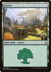 Forest (#263)\nWar of the Spark\nSingle\nMagic The Gathering