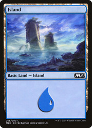 Island (#266)\nCore Set 2020\nSingle\nMagic The Gathering