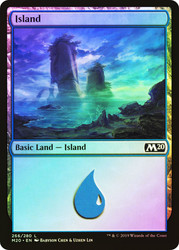 Island (#266)\nCore Set 2020\nSingle\nMagic The Gathering
