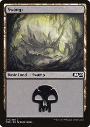 Swamp (#270)\nCore Set 2020\nSingle\nMagic The Gathering